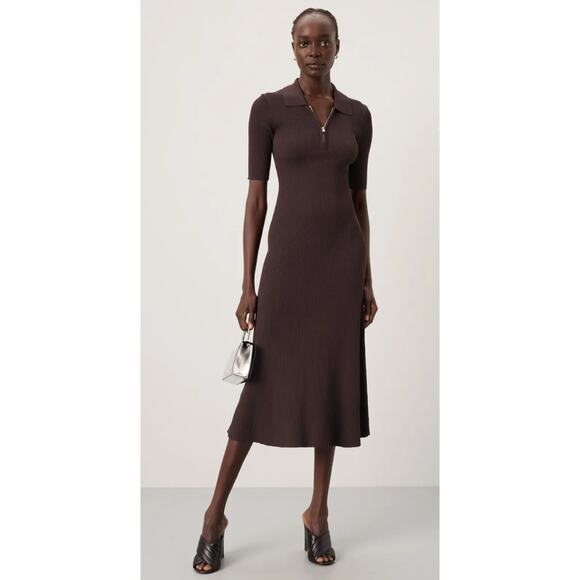 Staud Roland Dress in Brown